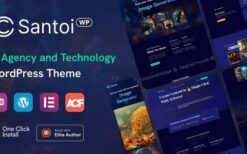 Santoi v1.2.1 AI Agency and Technology WordPress Theme