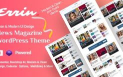 Errin (v2.0.2) Personal Blog WordPress Theme