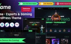 Bame v1.0.0 eSports and Gaming WordPress Theme