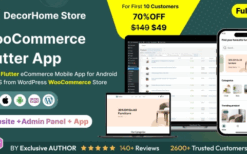 DecorHome App (v1.0) Online Furniture Selling in Flutter 3.x (Android, iOS) with WooCommerce Full App