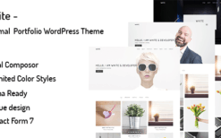 White (v5.0) Minimal Portfolio WordPress Theme