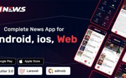 DTNews 1 September 2023 – Flutter News App ( Web – Android – iOS ) with Admin panel