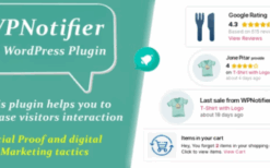 WPNotifier v1.1.0 – Notification WordPress Marketing Plugin For Visitors Attention and Social Proof