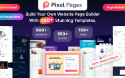 PixelPages (v1.0.7) SAAS Application Website Builder for HTML Template