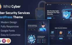 WhizCyber v1.0 Cyber Security WordPress Theme