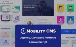 Mobility CMS 28 March 2023 – Agency, Company Portfolio Laravel Script
