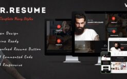 Morgan (v3.6.0) Resume, vCard, Personal, Profile and Portfolio WP Theme