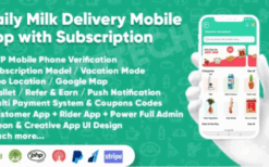 v1.4 Dairy Products, Grocery, Daily Milk Delivery Mobile App with Subscription – Customer & Delivery App