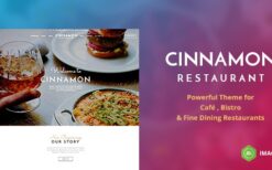 Cinnamon v3.9.2 Restaurant Theme for WordPress