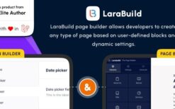 LaraBuild (v1.3) Laravel Drag and Drop Page builder and Settings Builder Package