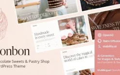 Bonbon v1.6.0 Chocolate Sweets & Pastry Theme