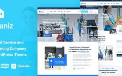 Claniz v1.0.3 Cleaning Services WordPress Theme