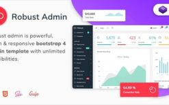 Robust v2.1 – Premium Bootstrap 4 Admin, Dashboard & WebApp Kit Template