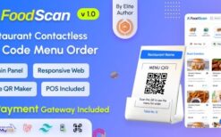 FoodScan (v2.3) Qr Code Restaurant Menu Maker and Contactless Table Ordering System with Restaurant POS