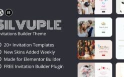 Silvuple v1.1 Online Invitation Maker Theme