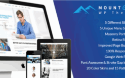 MountCool v3.2 Single Page Portfolio WordPress Theme