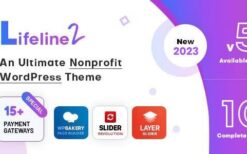 Lifeline 2 v6.9 An Ultimate Nonprofit WordPress Theme for Charity, Fundraising and NGO Organizations