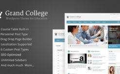 Grand College (v1.3.3) WordPress Theme For Education