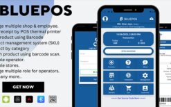 BLUEPOS v1.1 Android Mobile Point of sale (POS) With Admin Backend API
