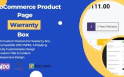 WooCommerce Product Page Warranty Box (v1.0.0)