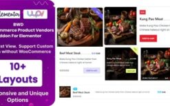 BWD WooCommerce Product Vendors Addon For Elementor v1.0