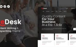ReDesk (v1.0) Content Writing & Copywriting Theme