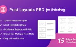 Post Layouts Pro for Gutenberg v1.0.4