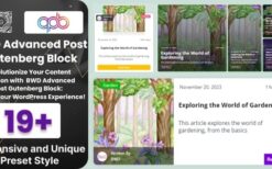 BWD Advanced Blog Post Block Plugin For Gutenberg v1.0
