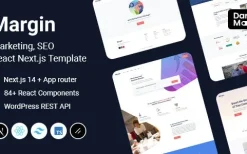 Margin (v1.0.0) Marketing SEO Next.js React Template + Headless WordPress