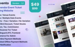 Evento v.2.0 Multivendor Event Ticket Booking Website