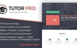 Tutor Pro (v1.1.2) Education WordPress Theme