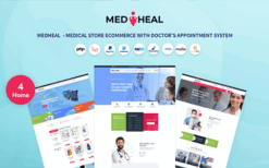 Medheal (v1.6) Medical store eCommerce with doctor appointment system