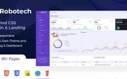 Robotech v1.0 Frontend & Backend Multipal Pages and UI kit