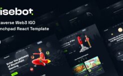 Risebot v.1.0 Metaverse IGO Launchpad React Template