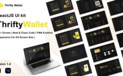 Thriftywallet (v1.6.0) ReactJS UI kit for Crypto Wallet ( Cryptocurrency), reward points, and FIAT currency