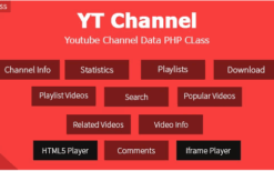 YT Channel (v1.3.5) YouTube Channel And Video Details API V3 PHP Class [Tatwerat-Team]
