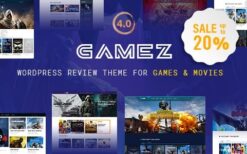 Gamez (v4.3.4) Best WordPress Review Theme For Games, Movies And Music