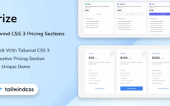 Prize (v1.0.0) Tailwind CSS 3 Pricing Sections