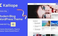 Kalliope (v1.5) Modern Blog WordPress Theme
