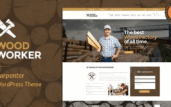 WoodWorker (v3.9.1) Carpenter Handy Service WordPress Theme