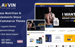 Avvin (v1.4) Fitness Nutrition and Supplements Store WooCommerce Theme