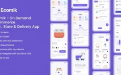 Ecomik (v1.0) Ecommerce Flutter App Template for User, Store and Delivery