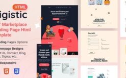 Digistic (v1.0) NFT Marketplace Landing Page Html Template
