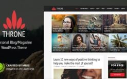 Throne (v2.1) Personal Blog WordPress Theme