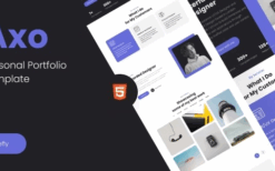 Axo Personal Portfolio Template v1.0