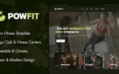 PowFit (v1.0) Gym Fitness Joomla Template