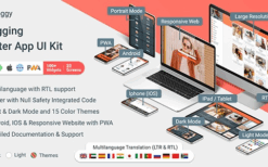 Bloggy (v1.1.0) Blogging Flutter App (Android, IOS, PWA Responsive Website)