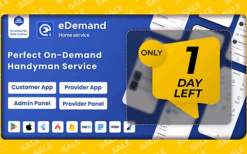 eDemand (v2.5.0) Multi Vendor On Demand Handy Services, Handyman Flutter App & Admin panel