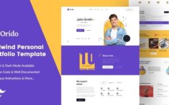 Orido v.1.0.0 Tailwind CSS Personal Portfolio Template