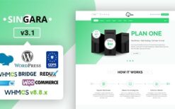 Singara v.3.1 Multipurpose Hosting with WHMCS WordPress Themes